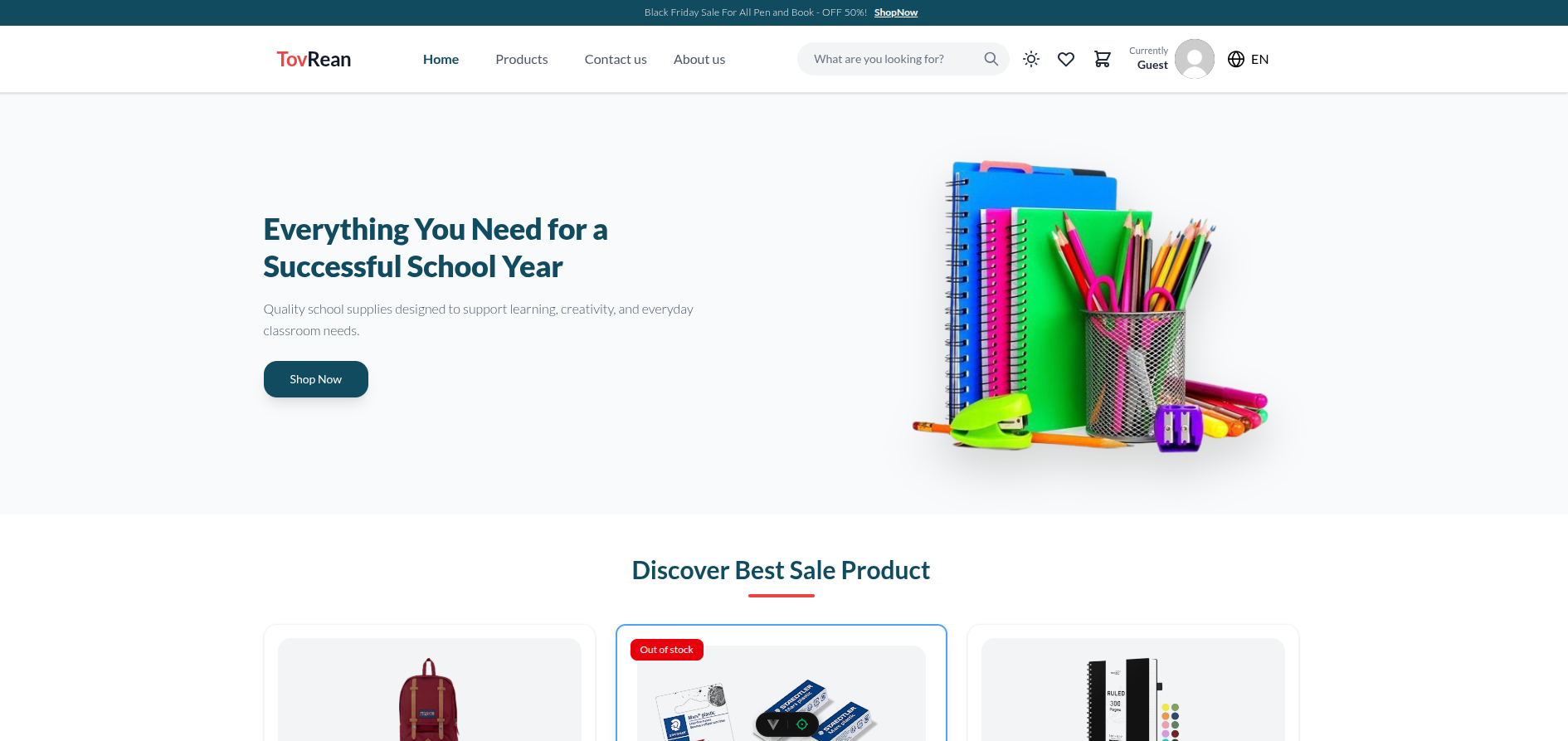School Supply E-Commerce
